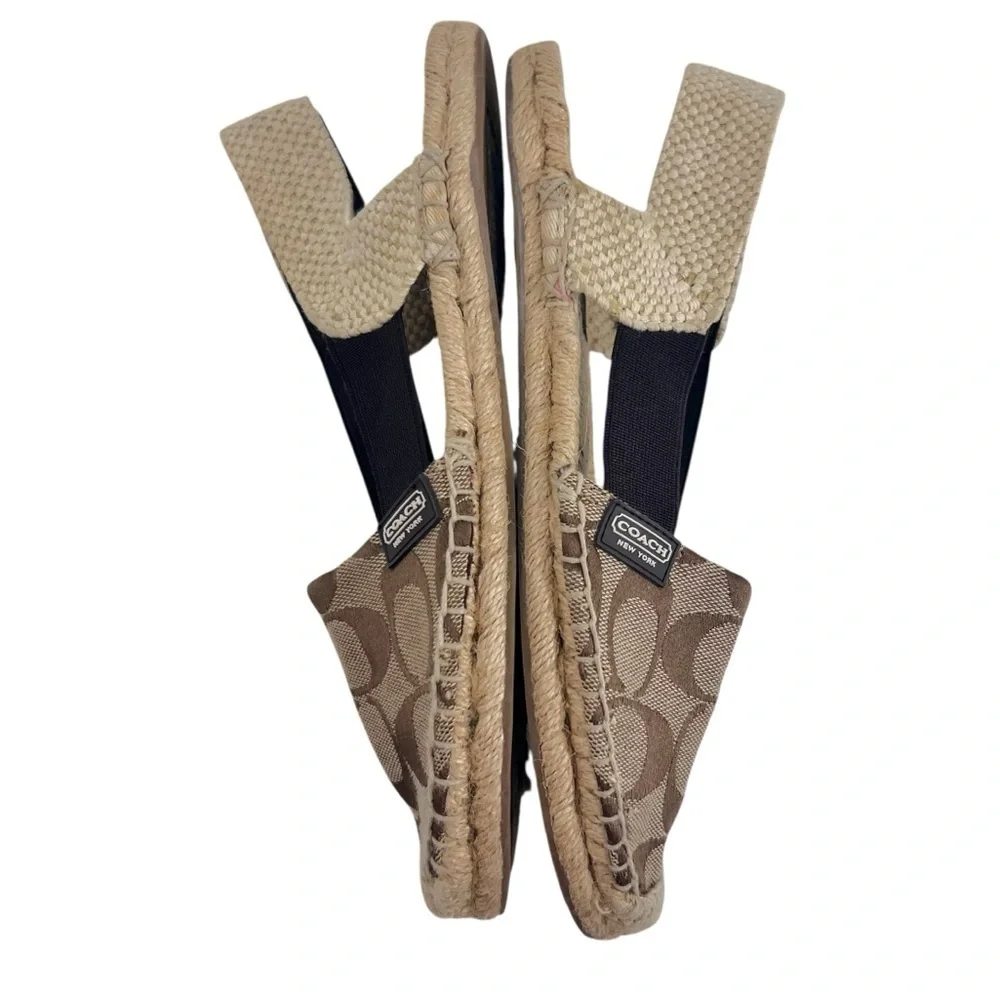 Coach Rayanne Espadrille Sling Flat Brown/Tan